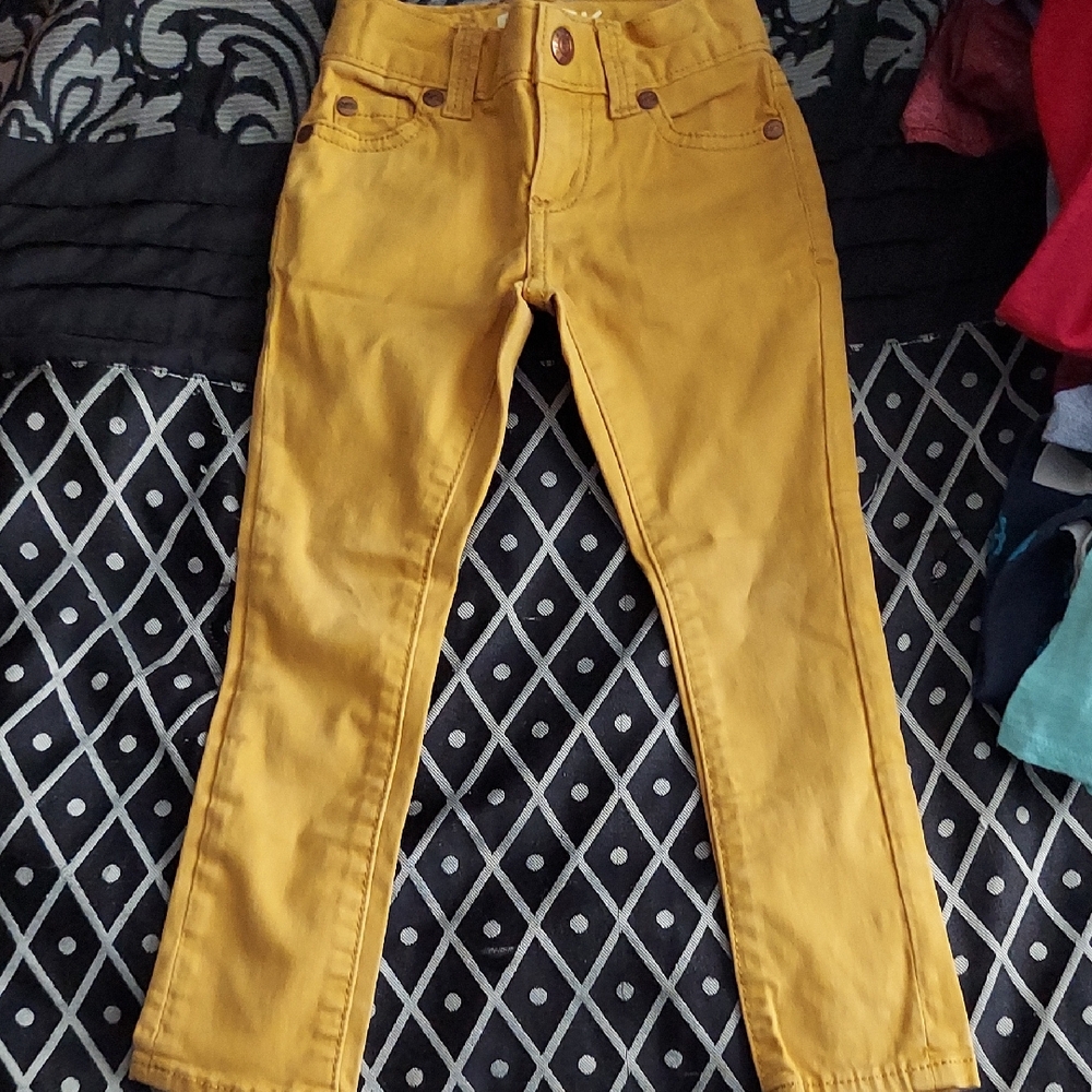 Kids Mustard Yellow Pants